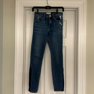 FRAME Le High Skinny Jeans sz 25 color jazz